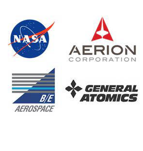 NASA, Aerion Corporation, B/E Areospace, and General Atomics